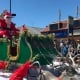 Santa on his sleigh at the Howick Santa Parade